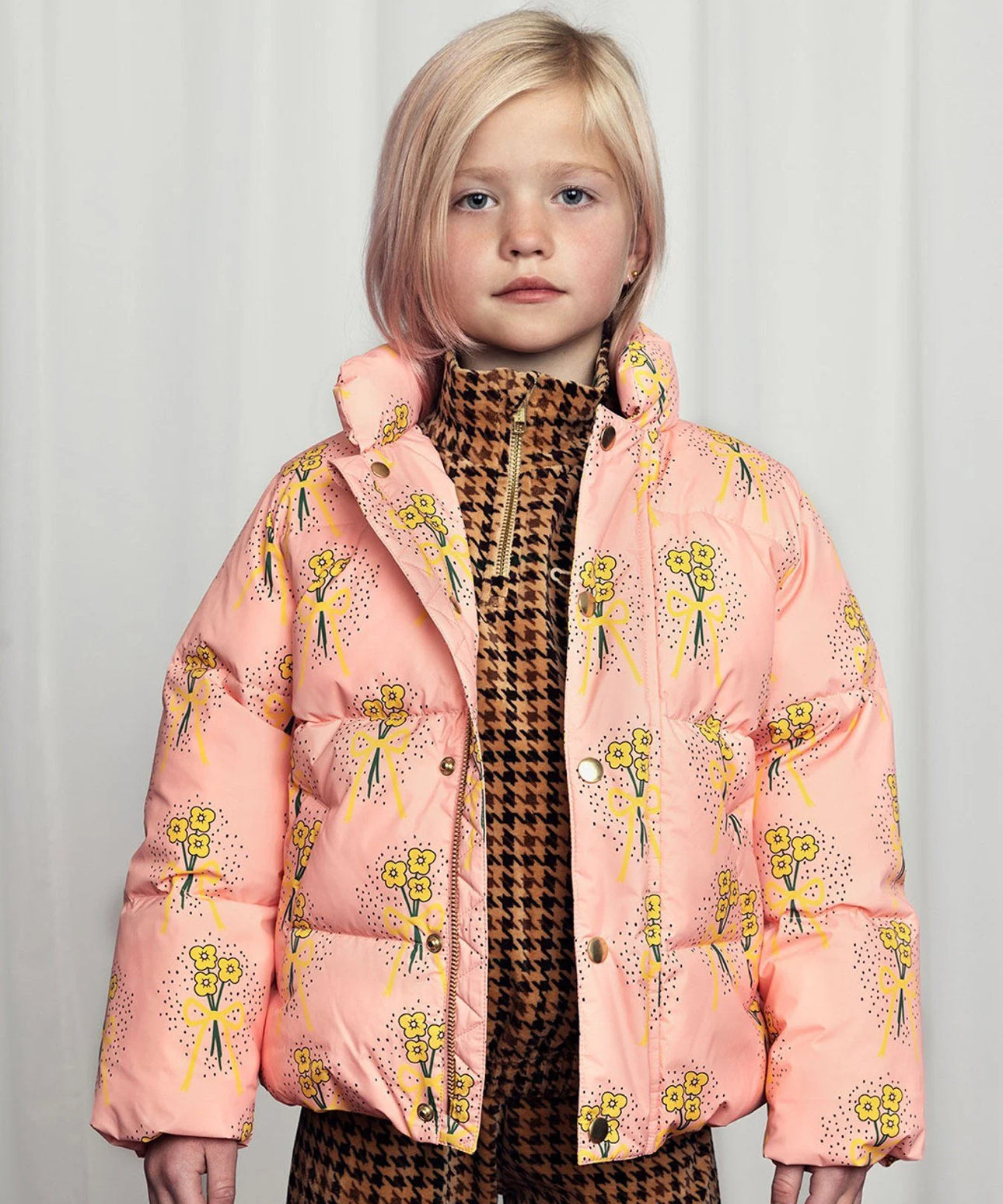 WINTER FLOWERS PUFFER JACKET