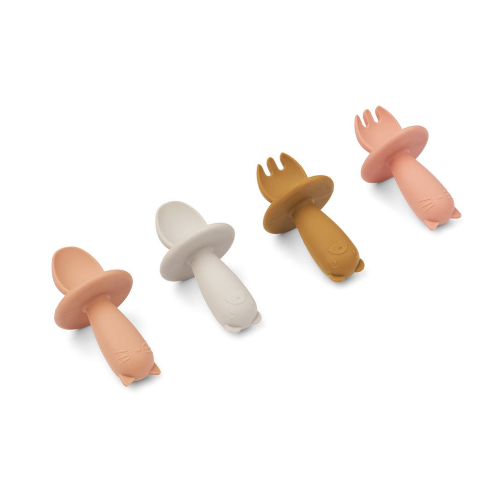 AVRIL BABY CUTLERY 4PACK TUSCANY ROSE