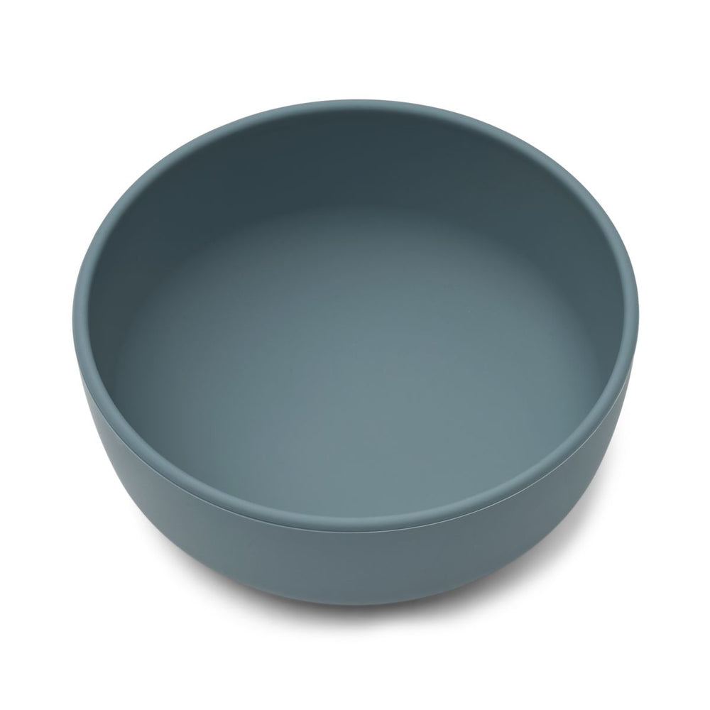 SERGE SILICONE BOWL WITH LID WHALE BLUE